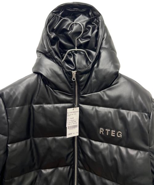 RTEG（アダムスジャグラー）RTEG (アダムスジャグラー) 中綿ジャケット ブラック サイズ:ＸＬの古着・服飾アイテム