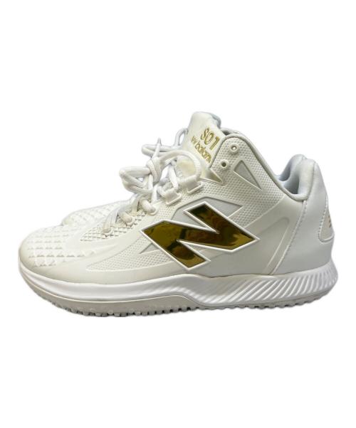 NEW BALANCE（ニューバランス）NEW BALANCE (ニューバランス) OHTANI 1 WHITE METALLIC GOLD ホワイト サイズ:26の古着・服飾アイテム