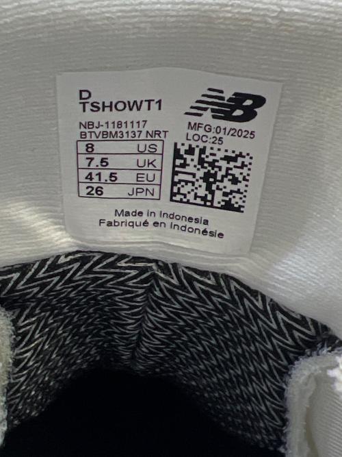 NEW BALANCE（ニューバランス）NEW BALANCE (ニューバランス) OHTANI 1 WHITE METALLIC GOLD ホワイト サイズ:26の古着・服飾アイテム
