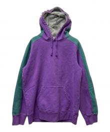 SUPREME（シュプリーム）の古着「プルオーバーパーカー」｜パープル×グリーン