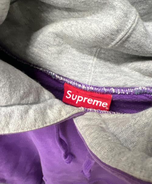 SUPREME（シュプリーム）SUPREME (シュプリーム) プルオーバーパーカー パープル×グリーン サイズ:Mの古着・服飾アイテム