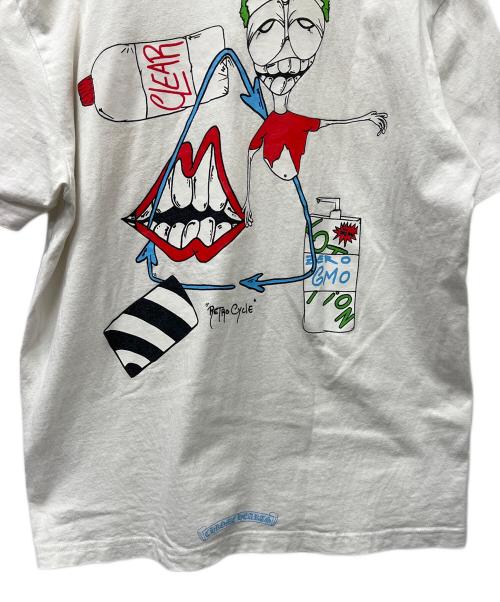 CHROME HEARTS（クロムハーツ）CHROME HEARTS (クロムハーツ) MATTY BOY (マッティーボーイ) Retro CycleＳ/S T-Shirt  ホワイト サイズ:Ｌの古着・服飾アイテム