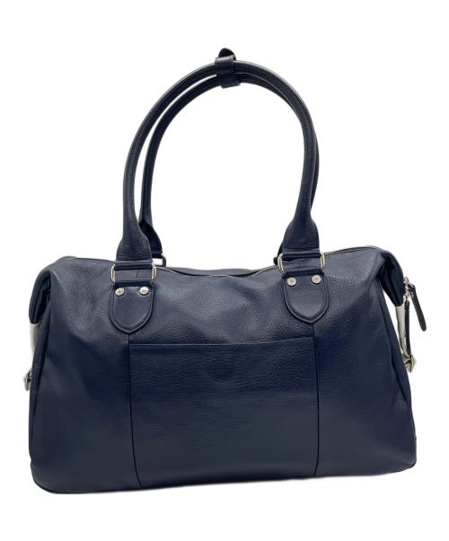 BLACK LABEL CRESTBRIDGE（ブラックレーベル クレストブリッジ）BLACK LABEL CRESTBRIDGE (ブラックレーベル クレストブリッジ) ボストンバッグ ネイビー×ホワイトの古着・服飾アイテム