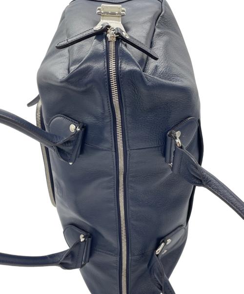 BLACK LABEL CRESTBRIDGE（ブラックレーベル クレストブリッジ）BLACK LABEL CRESTBRIDGE (ブラックレーベル クレストブリッジ) ボストンバッグ ネイビー×ホワイトの古着・服飾アイテム