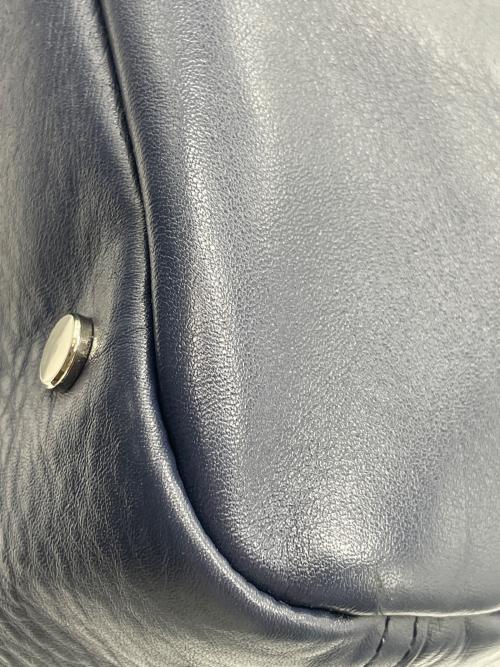 BLACK LABEL CRESTBRIDGE（ブラックレーベル クレストブリッジ）BLACK LABEL CRESTBRIDGE (ブラックレーベル クレストブリッジ) ボストンバッグ ネイビー×ホワイトの古着・服飾アイテム