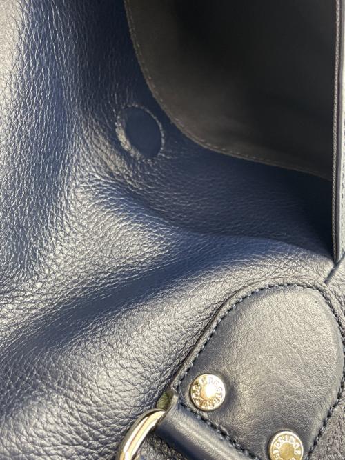 BLACK LABEL CRESTBRIDGE（ブラックレーベル クレストブリッジ）BLACK LABEL CRESTBRIDGE (ブラックレーベル クレストブリッジ) ボストンバッグ ネイビー×ホワイトの古着・服飾アイテム