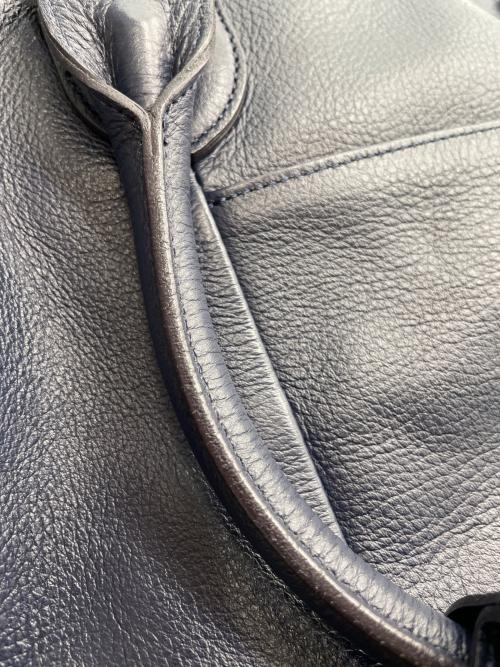 BLACK LABEL CRESTBRIDGE（ブラックレーベル クレストブリッジ）BLACK LABEL CRESTBRIDGE (ブラックレーベル クレストブリッジ) ボストンバッグ ネイビー×ホワイトの古着・服飾アイテム
