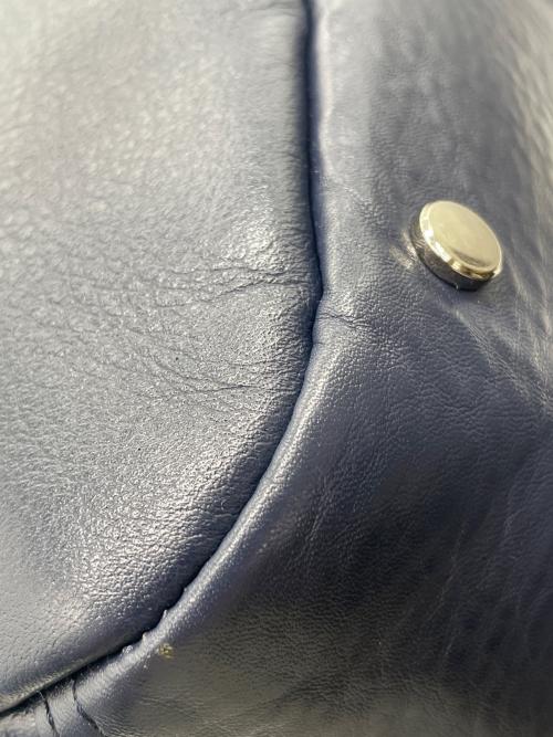 BLACK LABEL CRESTBRIDGE（ブラックレーベル クレストブリッジ）BLACK LABEL CRESTBRIDGE (ブラックレーベル クレストブリッジ) ボストンバッグ ネイビー×ホワイトの古着・服飾アイテム