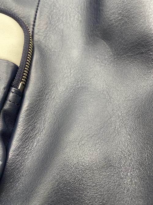 BLACK LABEL CRESTBRIDGE（ブラックレーベル クレストブリッジ）BLACK LABEL CRESTBRIDGE (ブラックレーベル クレストブリッジ) ボストンバッグ ネイビー×ホワイトの古着・服飾アイテム