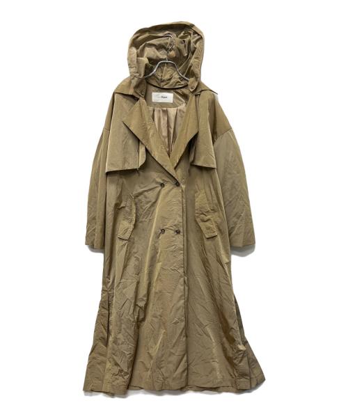 Parc.1（パルクアン）Parc.1 (パルクアン) デザインナイロンコート ベージュ サイズ:Mの古着・服飾アイテム