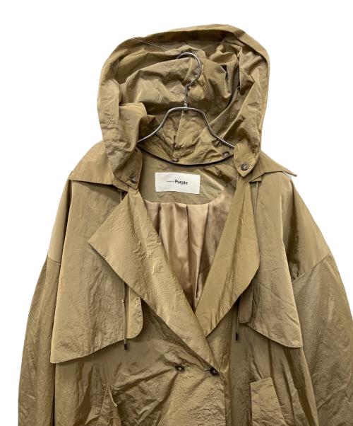 Parc.1（パルクアン）Parc.1 (パルクアン) デザインナイロンコート ベージュ サイズ:Mの古着・服飾アイテム