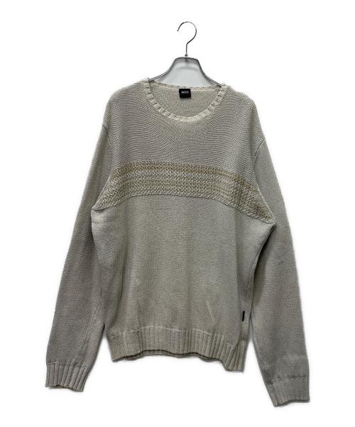 BOSS（ボス）BOSS (ボス) コットンニット ベージュ サイズ:４８の古着・服飾アイテム