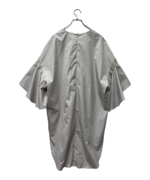 LE PHIL（ル フィル）LE PHIL (ル フィル) ラッフルスリーブ ブラウス グレー サイズ:FREEの古着・服飾アイテム