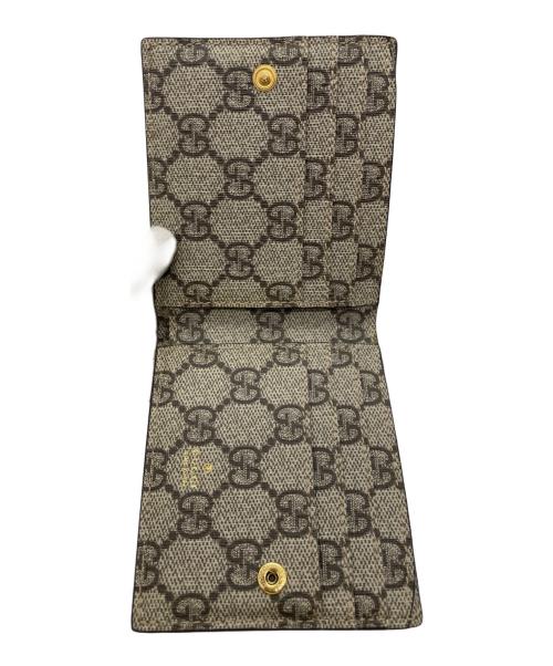 GUCCI（グッチ）GUCCI (グッチ) 2つ折り財布 レッド×ベージュの古着・服飾アイテム