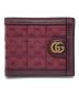 GUCCI（グッチ）の古着「2つ折り財布」｜レッド×ベージュ