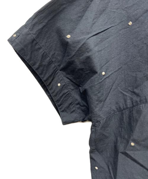 KAGURE（カグレ）KAGURE (カグレ) ドット刺しゅうワイドプルオーバー ネイビー サイズ:FREEの古着・服飾アイテム