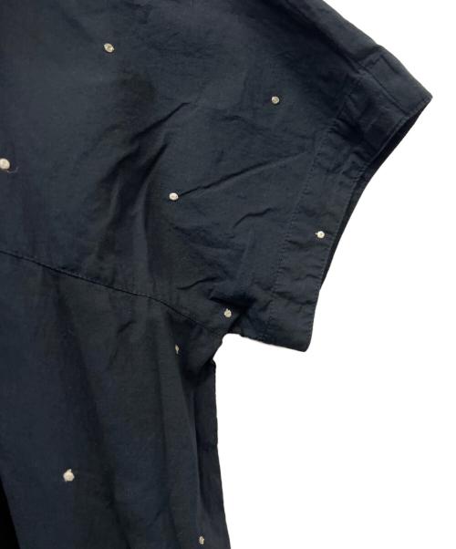 KAGURE（カグレ）KAGURE (カグレ) ドット刺しゅうワイドプルオーバー ネイビー サイズ:FREEの古着・服飾アイテム