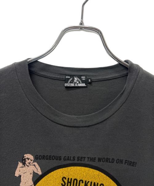Hysteric Glamour（ヒステリックグラマー）Hysteric Glamour (ヒステリックグラマー) FLAMING YOUTH Tシャツ ブラック サイズ:Sの古着・服飾アイテム