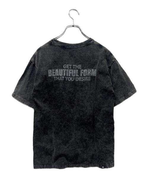 Hysteric Glamour（ヒステリックグラマー）Hysteric Glamour (ヒステリックグラマー) ロゴガールプリントTシャツ グレー サイズ:Sの古着・服飾アイテム