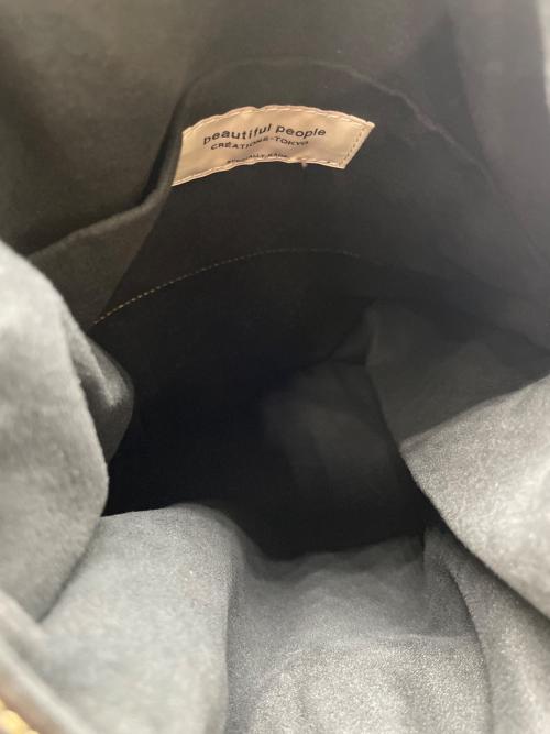 beautiful people（ビューティフルピープル）beautiful people (ビューティフルピープル) xlarge market bag ブラックの古着・服飾アイテム