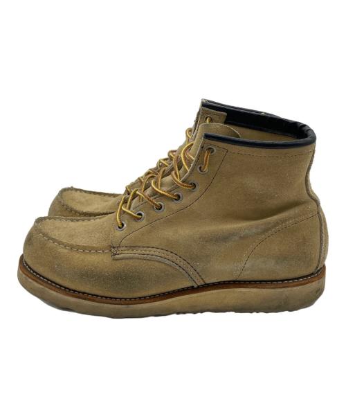RED WING（レッドウィング）RED WING (レッドウィング) 6-inch Moc Toe boot ベージュ サイズ:SIZE 8の古着・服飾アイテム