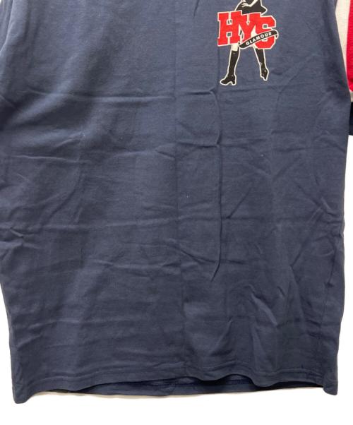 Hysteric Glamour（ヒステリックグラマー）Hysteric Glamour (ヒステリックグラマー) HYSTERIC SERVICE Tシャツ ネイビー×レッド サイズ:Ｌの古着・服飾アイテム