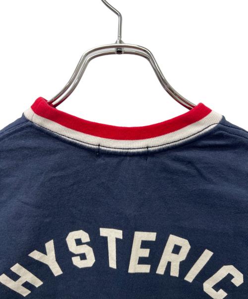 Hysteric Glamour（ヒステリックグラマー）Hysteric Glamour (ヒステリックグラマー) HYSTERIC SERVICE Tシャツ ネイビー×レッド サイズ:Ｌの古着・服飾アイテム