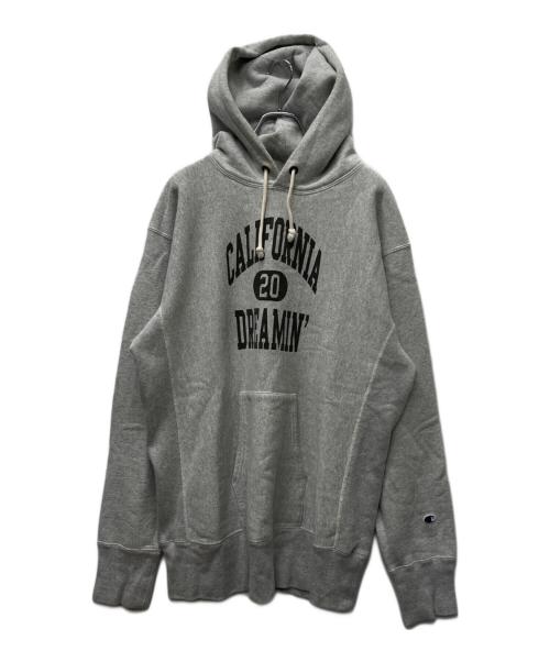 Champion REVERSE WEAVE（チャンピオン リバース ウィーブ）Champion REVERSE WEAVE (チャンピオン リバース ウィーブ) STANDARD CALIFORNIA (スタンダードカリフォルニア) 20周年記念別注モデルプルオーバーパーカー グレー サイズ:ＸＬの古着・服飾アイテム