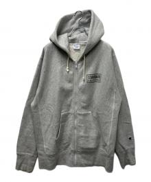 Champion REVERSE WEAVE（チャンピオン リバース ウィーブ）の古着「ジップパーカー」｜グレー