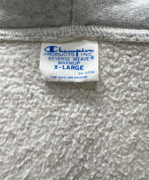 Champion REVERSE WEAVE（チャンピオン リバース ウィーブ）Champion REVERSE WEAVE (チャンピオン リバース ウィーブ) ジップパーカー グレー サイズ:ＸＬの古着・服飾アイテム