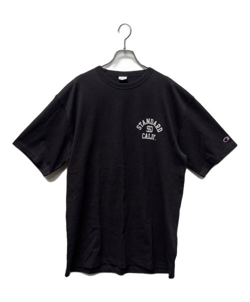 Champion（チャンピオン）Champion (チャンピオン) STANDARD CALIFORNIA (スタンダードカリフォルニア) プリントTシャツ ブラック サイズ:ＸＬの古着・服飾アイテム
