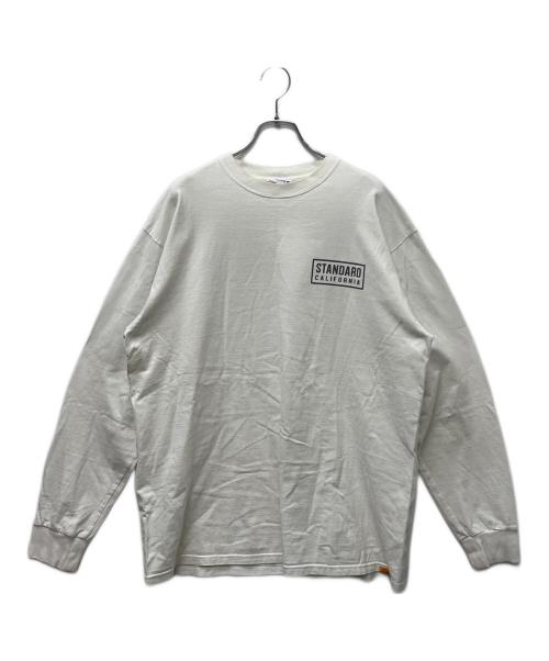STANDARD CALIFORNIA（スタンダードカリフォルニア）STANDARD CALIFORNIA (スタンダードカリフォルニア) 長袖カットソー ホワイト サイズ:ＸＬの古着・服飾アイテム