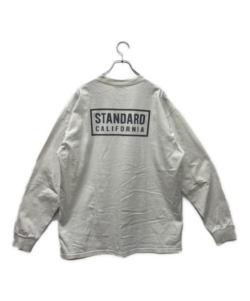 STANDARD CALIFORNIA（スタンダードカリフォルニア）STANDARD CALIFORNIA (スタンダードカリフォルニア) 長袖カットソー ホワイト サイズ:ＸＬの古着・服飾アイテム