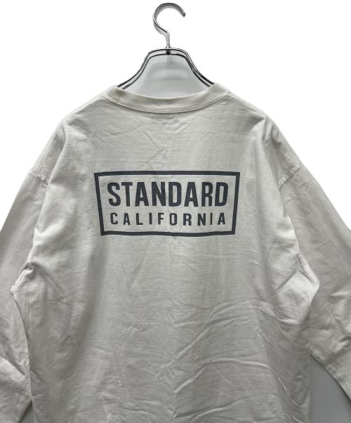 STANDARD CALIFORNIA（スタンダードカリフォルニア）STANDARD CALIFORNIA (スタンダードカリフォルニア) 長袖カットソー ホワイト サイズ:ＸＬの古着・服飾アイテム
