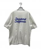 STANDARD CALIFORNIAスタンダードカリフォルニア）の古着「スクリプトフォントロゴTシャツ」｜ホワイト