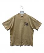 STANDARD CALIFORNIAスタンダードカリフォルニア）の古着「ポピーロゴTシャツ」｜ベージュ