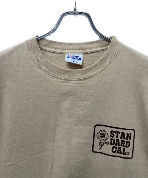 STANDARD CALIFORNIA（スタンダードカリフォルニア）STANDARD CALIFORNIA (スタンダードカリフォルニア) ポピーロゴTシャツ ベージュ サイズ:ＸＬの古着・服飾アイテム