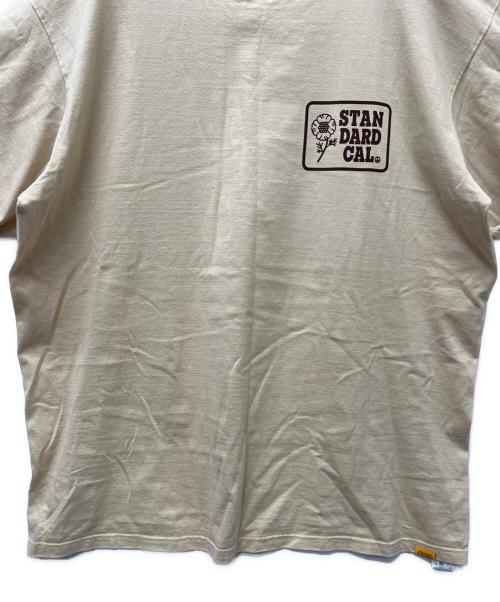STANDARD CALIFORNIA（スタンダードカリフォルニア）STANDARD CALIFORNIA (スタンダードカリフォルニア) ポピーロゴTシャツ ベージュ サイズ:ＸＬの古着・服飾アイテム