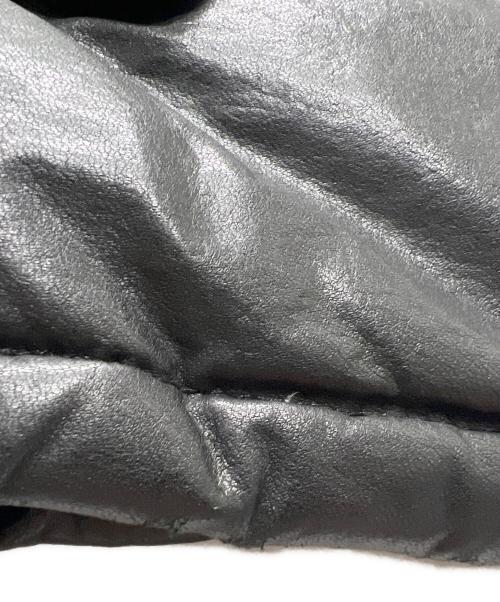 BURBERRY BLACK LABEL（バーバリーブラックレーベル）BURBERRY BLACK LABEL (バーバリーブラックレーベル) レザーダウンジャケット ブラック サイズ:Mの古着・服飾アイテム