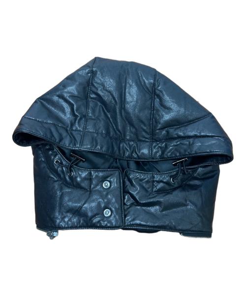 BURBERRY BLACK LABEL（バーバリーブラックレーベル）BURBERRY BLACK LABEL (バーバリーブラックレーベル) レザーダウンジャケット ブラック サイズ:Mの古着・服飾アイテム