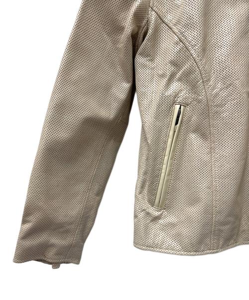 Liugoo Leathers（リューグーレザーズ）Liugoo Leathers (リューグーレザーズ) プロテクタージャケット ベージュ サイズ:Ｌの古着・服飾アイテム