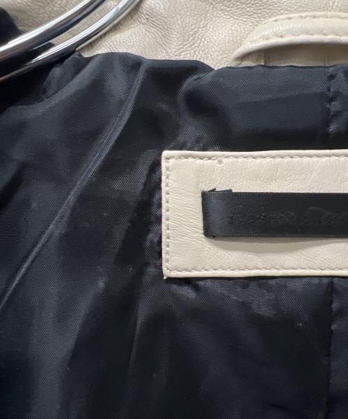 Liugoo Leathers（リューグーレザーズ）Liugoo Leathers (リューグーレザーズ) シングルライダースジャケット ベージュ サイズ:Ｌの古着・服飾アイテム