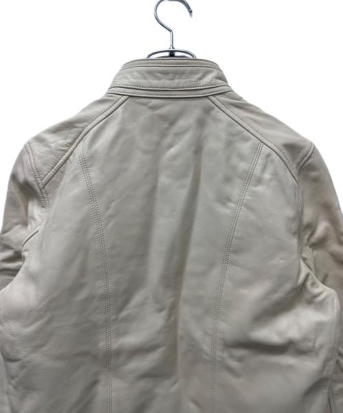 Liugoo Leathers（リューグーレザーズ）Liugoo Leathers (リューグーレザーズ) シングルライダースジャケット ベージュ サイズ:Ｌの古着・服飾アイテム