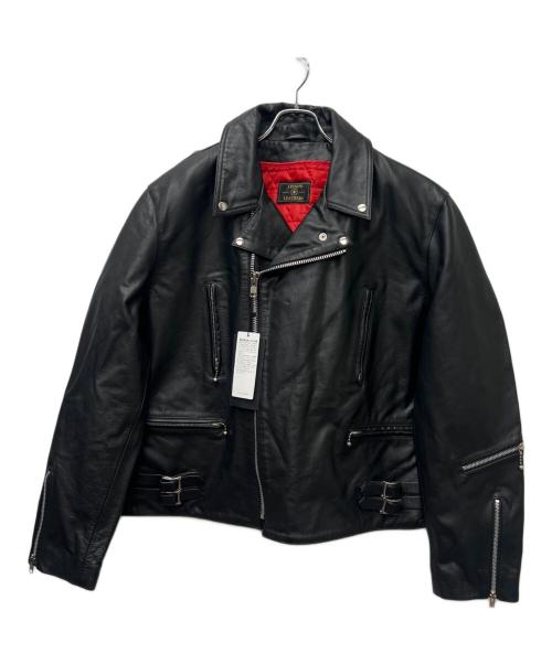Liugoo Leathers（リューグーレザーズ）Liugoo Leathers (リューグーレザーズ) レザーライダースジャケット ブラック サイズ:５２の古着・服飾アイテム
