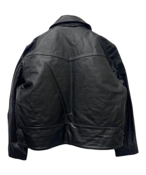 Liugoo Leathers（リューグーレザーズ）Liugoo Leathers (リューグーレザーズ) レザーライダースジャケット ブラック サイズ:５２の古着・服飾アイテム