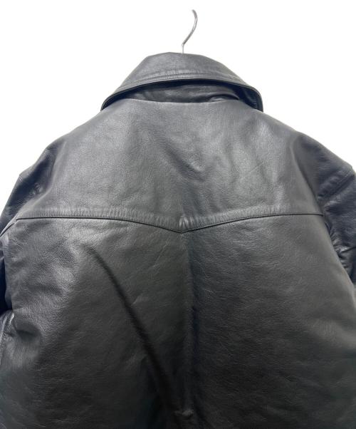 Liugoo Leathers（リューグーレザーズ）Liugoo Leathers (リューグーレザーズ) レザーライダースジャケット ブラック サイズ:５２の古着・服飾アイテム