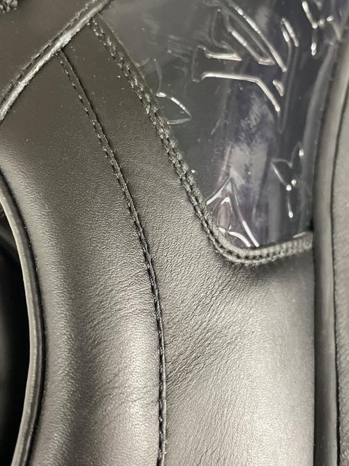 LOUIS VUITTON（ルイ ヴィトン）LOUIS VUITTON (ルイ ヴィトン) ローカットレザースニーカー ブラック サイズ:SIZE 10の古着・服飾アイテム