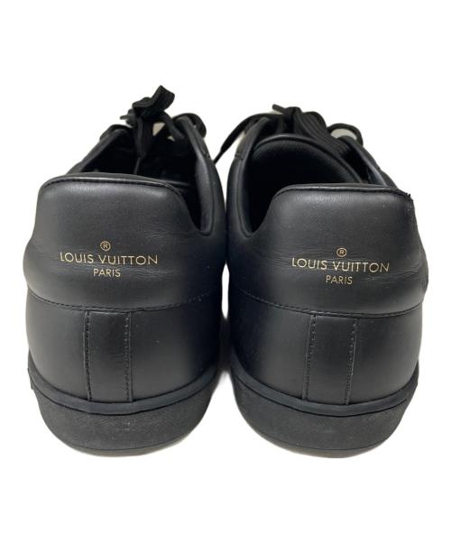 LOUIS VUITTON（ルイ ヴィトン）LOUIS VUITTON (ルイ ヴィトン) ローカットレザースニーカー ブラック サイズ:SIZE 10の古着・服飾アイテム