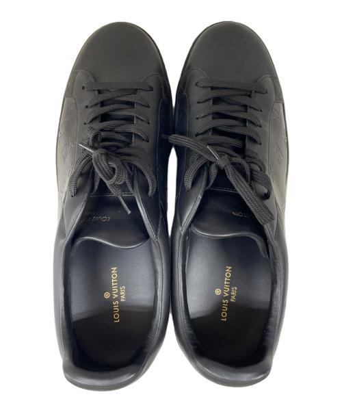 LOUIS VUITTON（ルイ ヴィトン）LOUIS VUITTON (ルイ ヴィトン) ローカットレザースニーカー ブラック サイズ:SIZE 10の古着・服飾アイテム
