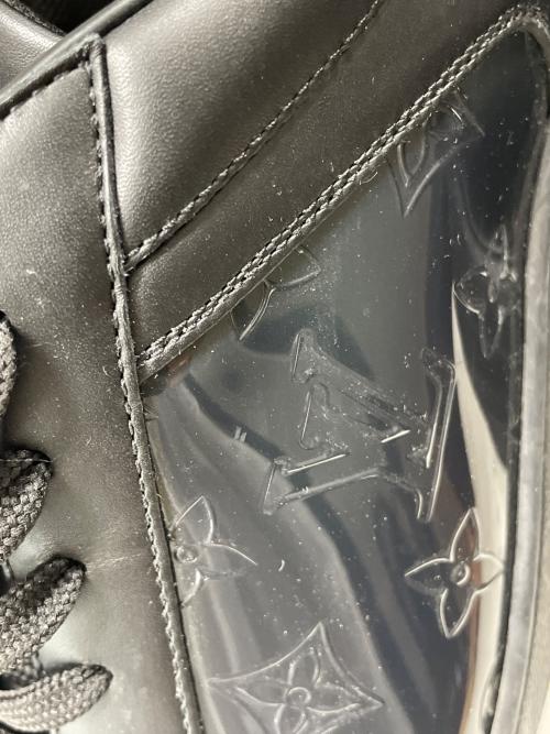 LOUIS VUITTON（ルイ ヴィトン）LOUIS VUITTON (ルイ ヴィトン) ローカットレザースニーカー ブラック サイズ:SIZE 10の古着・服飾アイテム